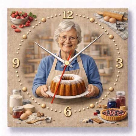 Hodiny z vlastní fotografie –pečení