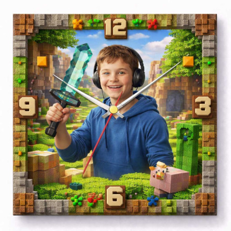 Hodiny z vlastní fotografie –kostky svět