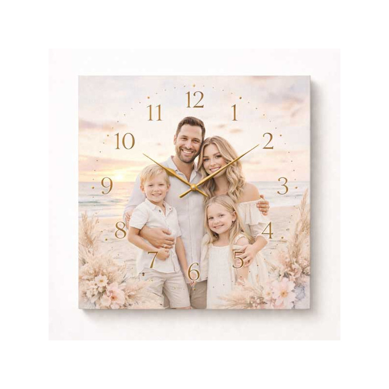 Hodiny z vlastní fotografie – květiny 2