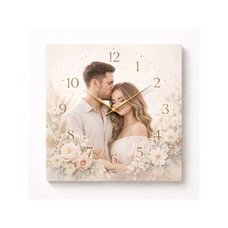 Hodiny z vlastní fotografie – květiny 3