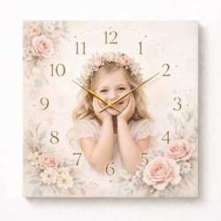 Hodiny z vlastní fotografie – květiny 4