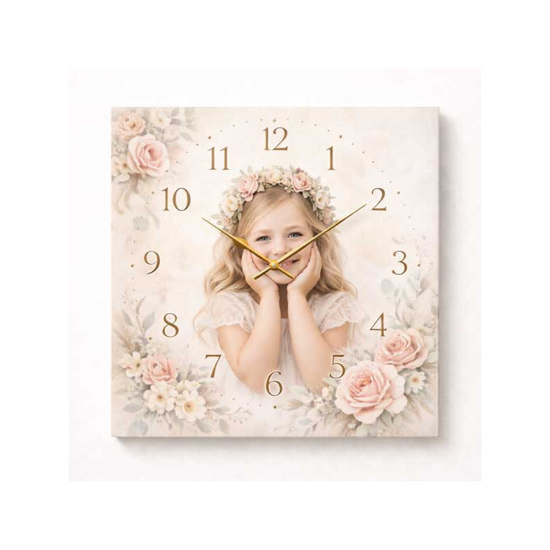 Hodiny z vlastní fotografie – květiny 4