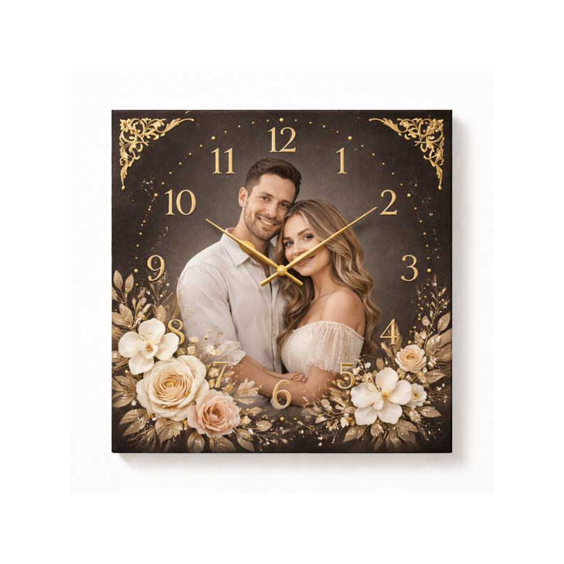 Hodiny z vlastní fotografie – květiny 5