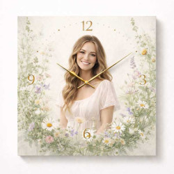 Hodiny z vlastní fotografie – louka