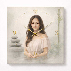 Hodiny z vlastní fotografie – zen