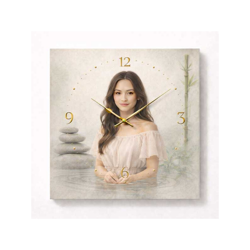 Hodiny z vlastní fotografie – zen