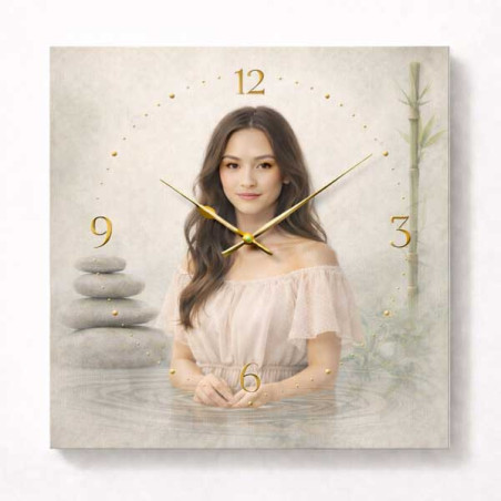 Hodiny z vlastní fotografie – zen