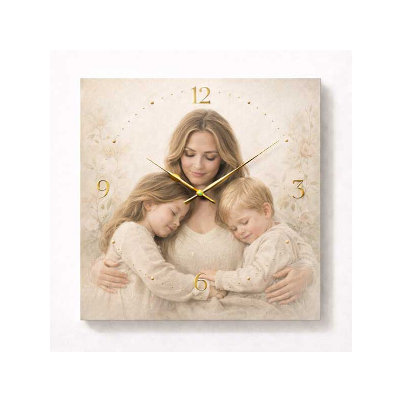 Hodiny z vlastní fotografie – jemný styl