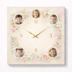 Hodiny z vlastní fotografie – vnoučata
