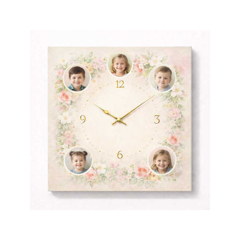 Hodiny z vlastní fotografie – vnoučata