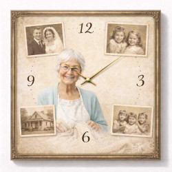 Hodiny z vlastní fotografie – staré fotografie