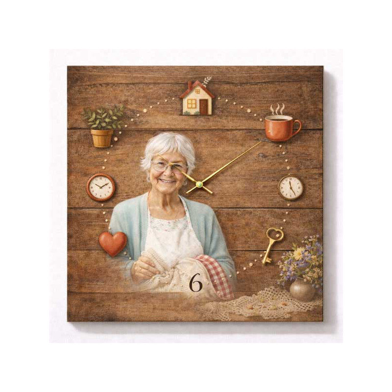 Hodiny z vlastní fotografie – prkna