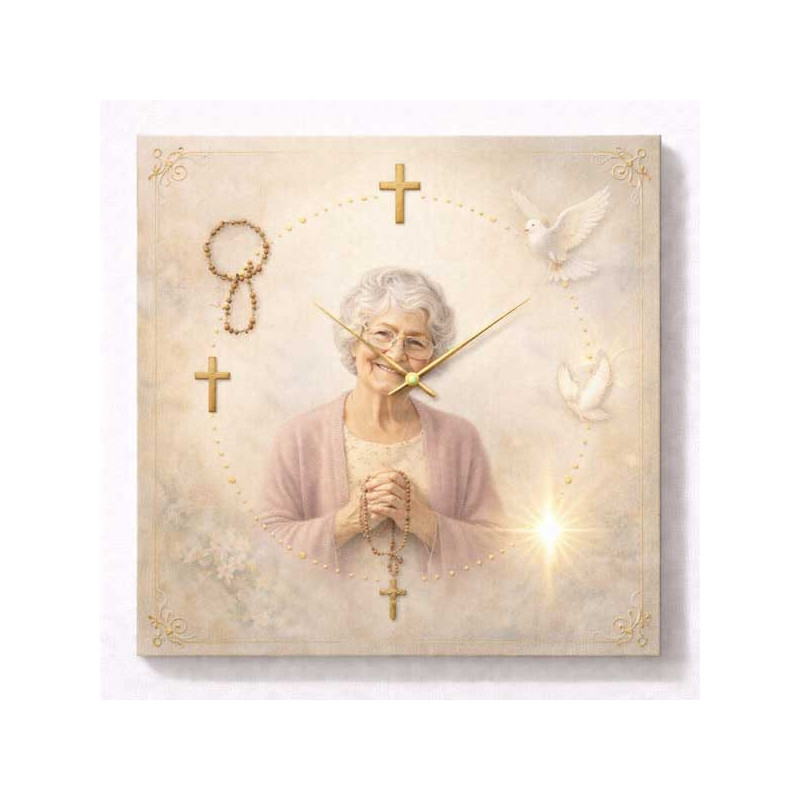 Hodiny z vlastní fotografie – víra