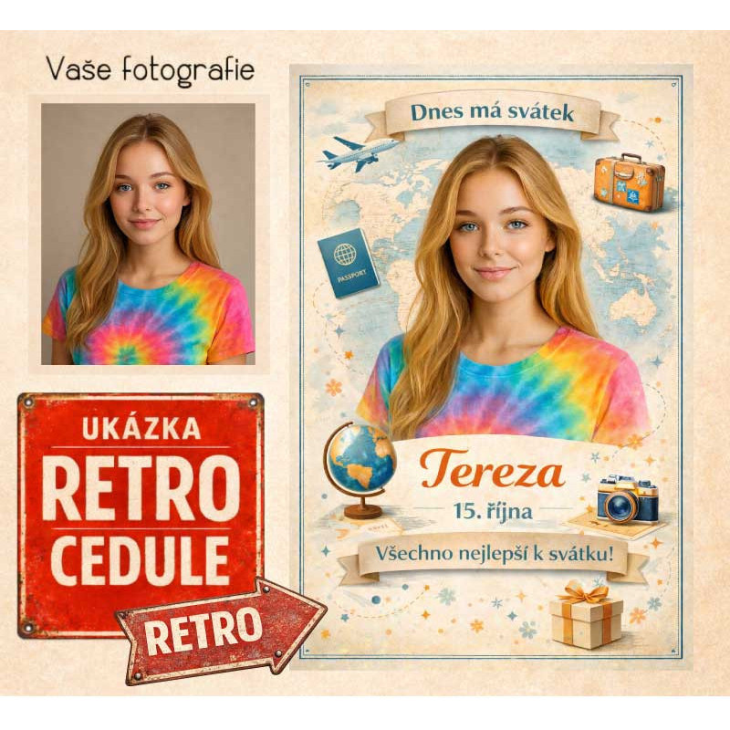 Retro cedule k svátku – originální dárek