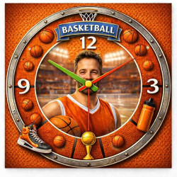 Hodiny z vlastní fotografie – Basketball