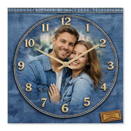Hodiny z vlastní fotografie – džíny 2