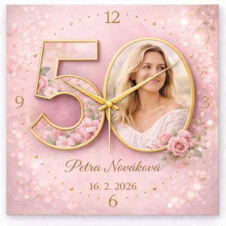 Kopie Hodiny z vlastní fotografie  k narozenínám 2