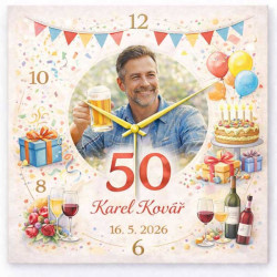 Hodiny z vlastní fotografie  k narozenínám 4