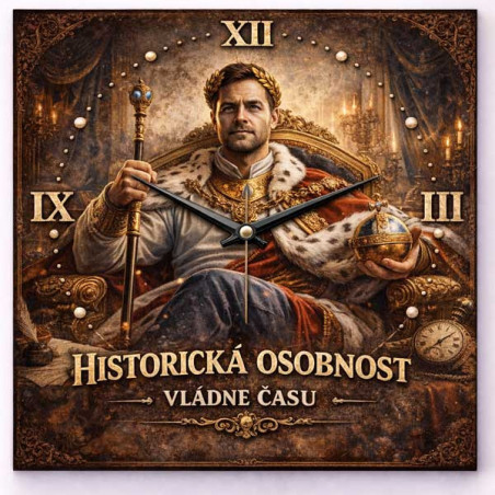 Hodiny z vlastní fotografie  - parodie na vládce