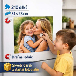 🧲 Puzzle magnetické 31 × 28 cm | 210 dílků