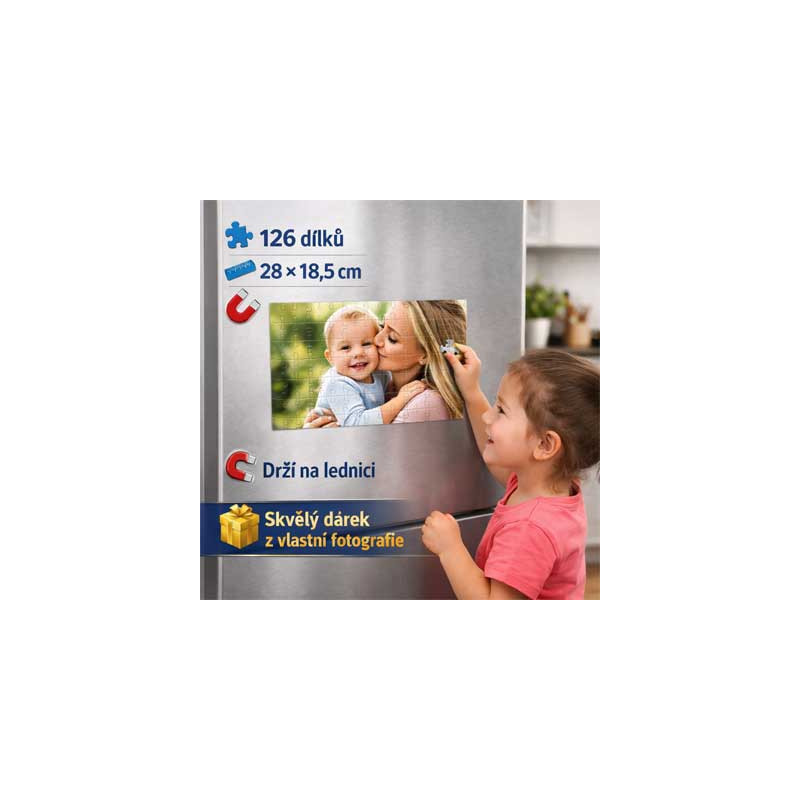 Magnetické puzzle 28 × 18,5 cm | 126 dílků