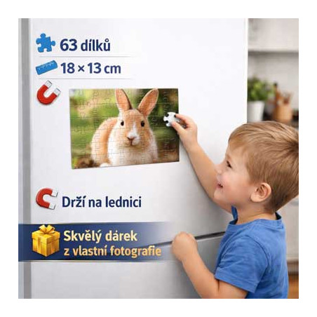 Magnetické puzzle 18 × 13 cm | 63 dílků
