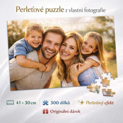Perleťové puzzle A4 z vlastní fotografie – 28,5 × 19,5 cm | 120 dílků