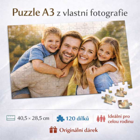 Puzzle  A3 40,5x28,5 cm 120 dílů