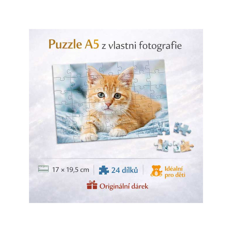 Puzzle A5 24 dílků z vlastní fotografie