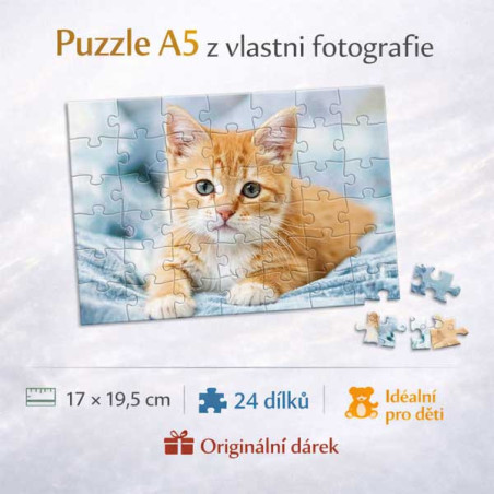 Puzzle A5 24 dílků z vlastní fotografie