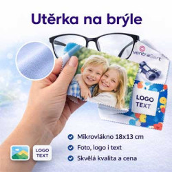 Utěrka na brýle 18×13 cm s vlastním potiskem