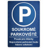 ⚠️ Cedule Soukromé parkoviště – Pouze pro klienty