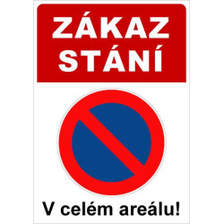 ⚠️ Cedule Zákaz stání