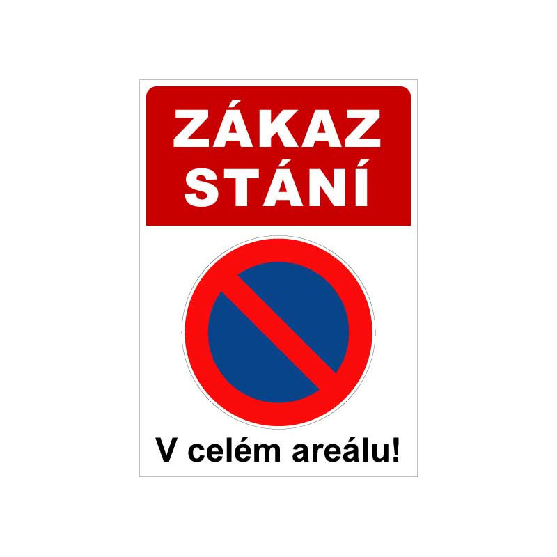 ⚠️ Cedule Zákaz stání