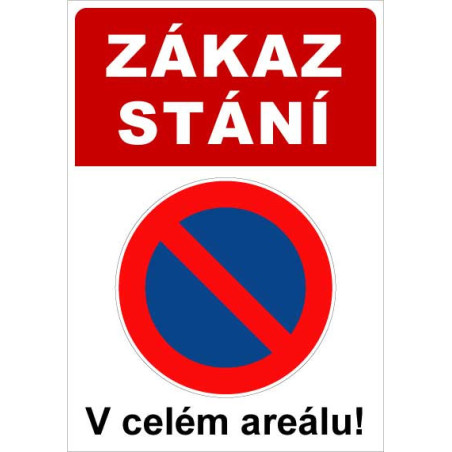 ⚠️ Cedule Zákaz stání