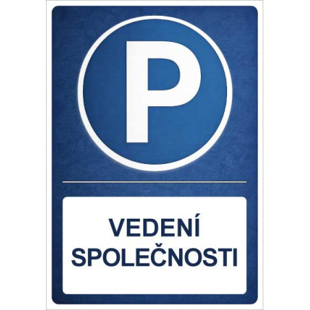 ⚠️ Cedule Parkování vyhrazeno pro vedení společnosti