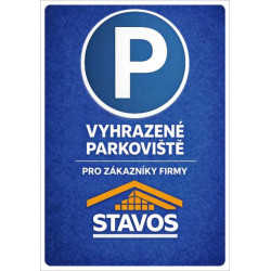 ⚠️ Cedule Vyhrazené parkoviště s vlastním návrhem