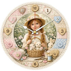 Romantické dětské hodiny s fotografií – něžná vzpomínka