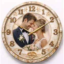 Svatební hodiny s fotografií – zlatá chvíle lásky