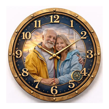 Námořnické hodiny s fotografií – společná plavba