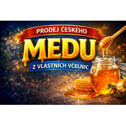 Cedule pro prodej medu – Český med z vlastních včelnic