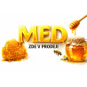 Cedule pro prodej medu – Med zde v prodeji