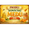 Cedule pro prodej medu – Domácí med s úlem