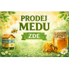 Cedule pro prodej medu – Prodej medu zde s úlem