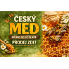 Cedule pro prodej medu – Český med s včelami detail