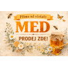 Cedule pro prodej medu – Med přímo od včelaře květinový styl