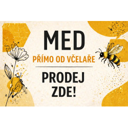 Cedule pro prodej medu – Moderní minimalistický styl