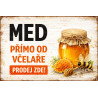 Cedule pro prodej medu – Retro med od včelaře