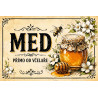 Cedule pro prodej medu – Elegantní vintage med