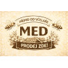 Cedule pro prodej medu – Retro med s pláství